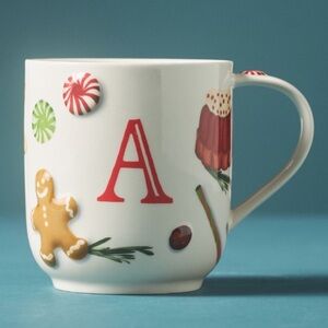 SPECIAL PRICING 🔥 Holifaye stoneware ceramic mug * Christmas monogram A